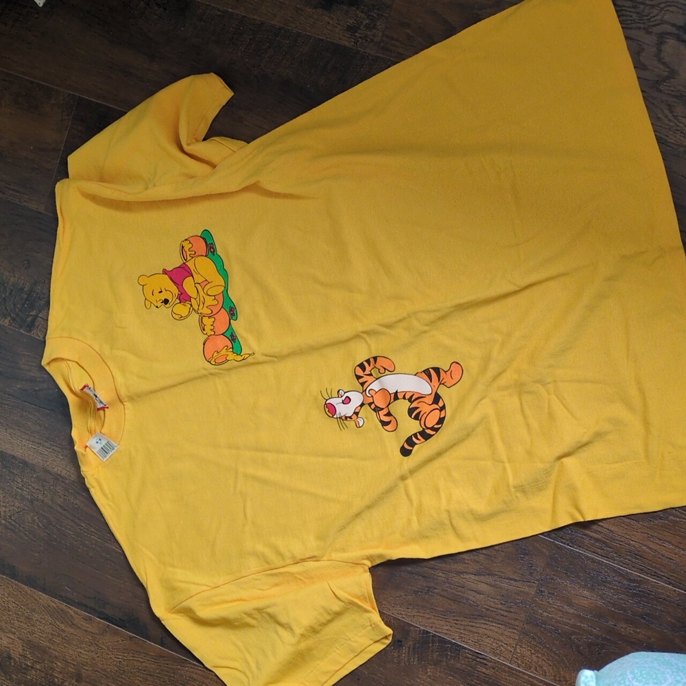 Vintage Disney Tee with Pooh and Tigger, Size XL